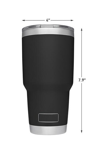 30 Oz Paslanmaz Çelik Tumblers Vakum Yalıtımlı Seyahat Kahve Kupa Fincan Şişesi Kapaklı Çift Duvar Yalıtım Şişesi | Kupalar (Siyah) (Yurt Dışından) fiyatları