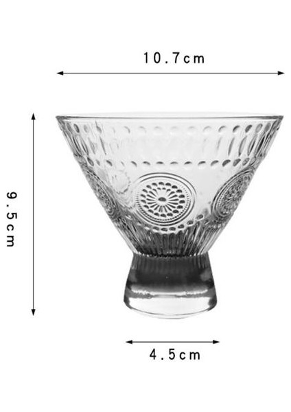 Stil Serin Yaz Dondurma Tatlı Süt Sallamak Bardak Kase Boyalı Kokteyl Şampanya Tatlısı Şarap Cam Drinkware | Gravür (Yurt Dışından) fiyatları