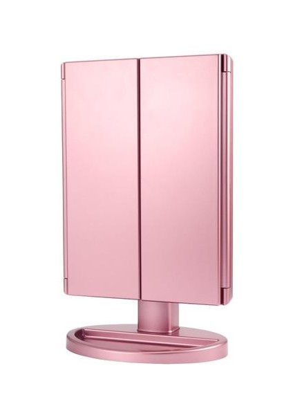 Ayna Ayna Güzellik Ayna Masaüstü USB Akıllı Dokunmatik Güzellik Ayna Katlanmış Ayna 22 LED Işık Aynası | Banyo Aynaları (Yurt Dışından)