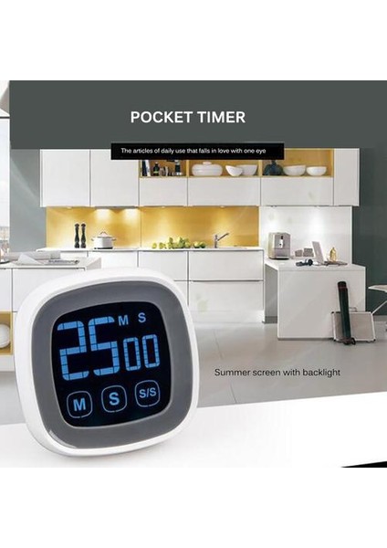 Büyük Elektronik Dokunmatik Ekran LED Ekran Mutfak Zamanlayıcı Elektronik Dijital Mutfak Pişirme Zamanlayıcı Buzdolabı Izle | Mutfak Zamanlayıcıları (Yurt Dışından) modelleri