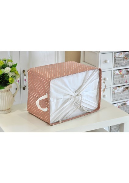 Pamuk ve Keten Nokta Şerit Çiçek Piknik Çamaşır Depolama Sepeti Kapaklı Büyük Kapasiteli Kirli Giysi Çocuk Oyuncakları Organizatör | Depolama Sepetleri (Yurt Dışından) fiyatları