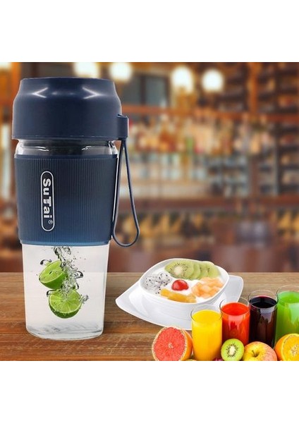 Taşınabilir Blender, Bir El Suyu Için Mini Blender Içme, Kişisel Blender Şarj Edilebilir Taşınabilir Sıkacağı (Yurt Dışından)
