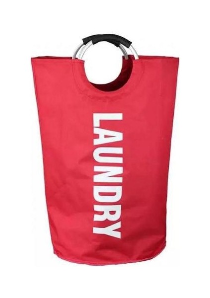 Oxford Bez Katlanabilir Çamaşır Sepeti Büyük Kapasiteli (Kırmızı) (Yurt Dışından)