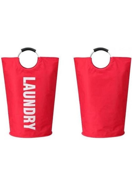 Oxford Bez Katlanabilir Çamaşır Sepeti Büyük Kapasiteli (Kırmızı) (Yurt Dışından) fiyatları