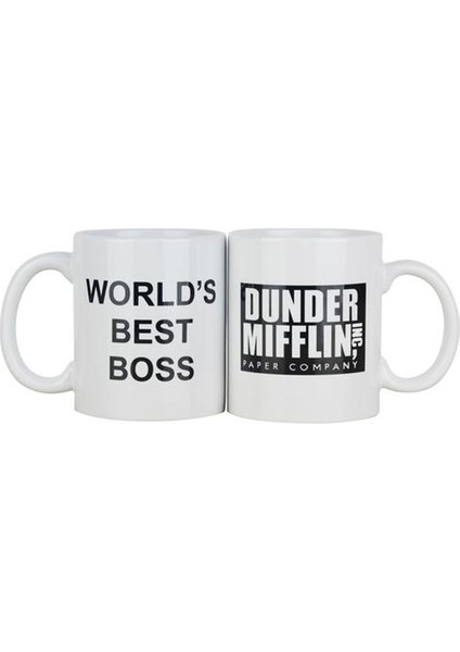 Office Dünyanın En Iyi Patronu Kahve Fincanları ve Kupalar 11 Oz Komik Seramik Çay / Süt / Kakao Kupa Benzersiz Ofis Hediye | Kupalar (Beyaz) (Yurt Dışından)