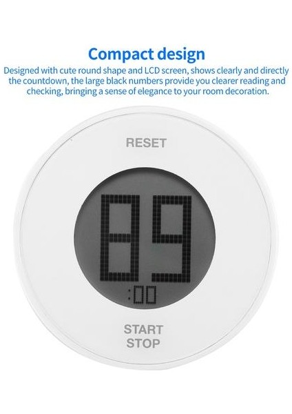 LCD Ekran Zamanlayıcı Dönen Manyetik Dijital Geri Sayım Pil Powered Elektronik Zaman Yönetimi Aracı Pişirme Için Egzersiz Pişirme | Mutfak Zamanlayıcıları (Yurt Dışından) fırsatları