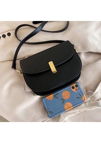 Üst Düzey Batı Tarzı Moda Eyer Çantası, Kadın Kore Versiyonu All-Match One Omuzlu Messenger (Yurt Dışından)