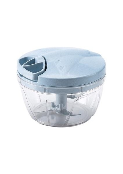 520ML Manuel Hamurlaşma Doldurma, Ezilmiş Sebzeler, Sarımsak Basın, Biber Pişirme Makinesi, Kıyma Makinesi, Mutfak Fitness Aracı (Mavi) (Yurt Dışından)