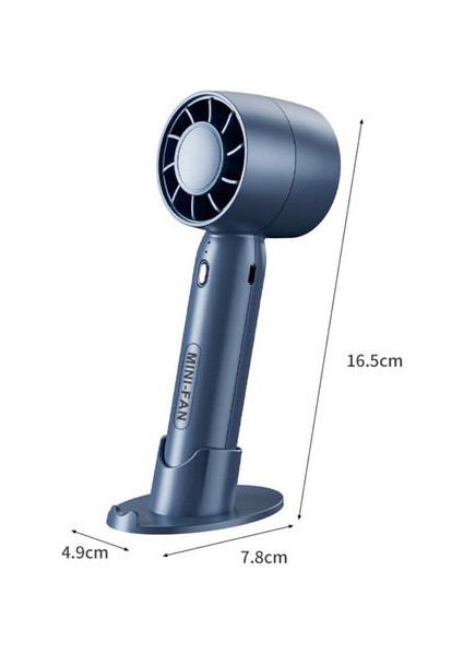 Taşınabilir El Turbo USB Fan, Masaüstü Sessiz Fan, Bladess Charging Mini Fan (Yurt Dışından)