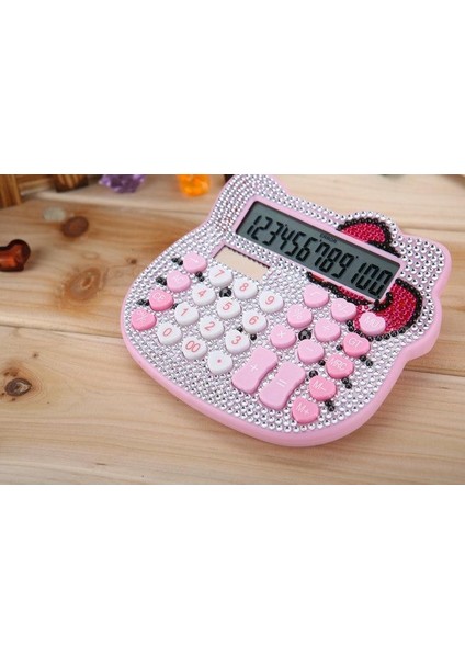 Lüks Altın Ofis Elektronik Hesap Güneş Calculdora Masaüstü Bilgisayar Rhinestone Kızlar Için Kristal Elmas Hesap Makinesi | Hesap Makineleri (Beyaz) (Yurt Dışından)