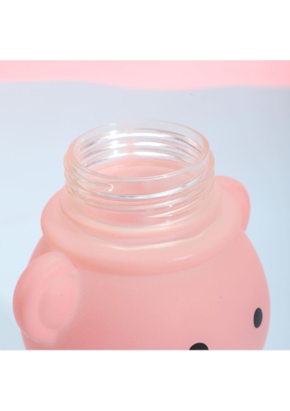 800ML Bear Gradyent Sevimli Su Kupası, Yüksek Değerli Kızlar Su Kupası, Çocuk Taşınabilir Saman Kupası Su Şişesi (Yurt Dışından)