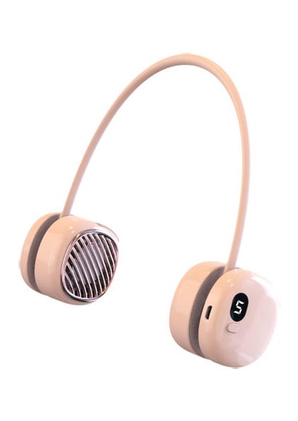 Sessiz Açık Hava Sporları USB Şarj Küçük Fan, Yapraksız Asılı Boyun Fan, Mini Elektrikli Fan (Yurt Dışından)