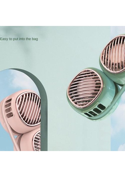 Sessiz Açık Hava Sporları USB Şarj Küçük Fan, Yapraksız Asılı Boyun Fan, Mini Elektrikli Fan (Yurt Dışından) fiyatları