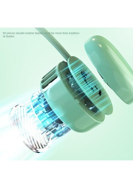 Sessiz Açık Hava Sporları USB Şarj Küçük Fan, Yapraksız Asılı Boyun Fan, Mini Elektrikli Fan (Yurt Dışından) fırsatları