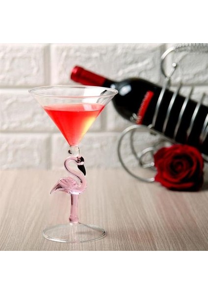 1 Adet 200 ml Dekoratif Flamingo Şekli Şarap Cam Ev Bar Restoran Cam Flamingo Cam Şarap Cam Kokteyl Cam Bordeaux Goblet | Eski Moda Cam (Yurt Dışından)