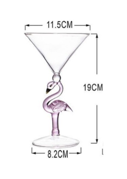 1 Adet 200 ml Dekoratif Flamingo Şekli Şarap Cam Ev Bar Restoran Cam Flamingo Cam Şarap Cam Kokteyl Cam Bordeaux Goblet | Eski Moda Cam (Yurt Dışından)