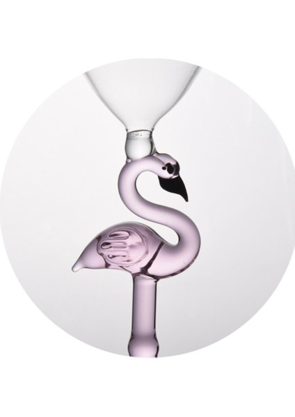 1 Adet 200 ml Dekoratif Flamingo Şekli Şarap Cam Ev Bar Restoran Cam Flamingo Cam Şarap Cam Kokteyl Cam Bordeaux Goblet | Eski Moda Cam (Yurt Dışından)