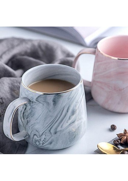 Avrupa Süt Kahve Kupalar Mermer Altın Kuş Kupa Kahvaltı Kupa Ofis Ev Drinkware Çay Bardağı Sevgilinin Hediyeleri Için 400 ml Dropshipping | Kupalar (Gri) (Yurt Dışından)