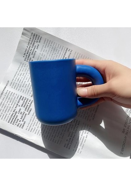 Seramik Kupa Yağ Kolu Kahve Kupa Yeni El Camlı Lekeli Kirli Kupası El Pinch Klein Mavi Mark Süt Kupası | Kupalar (Mavi) (Yurt Dışından) modelleri