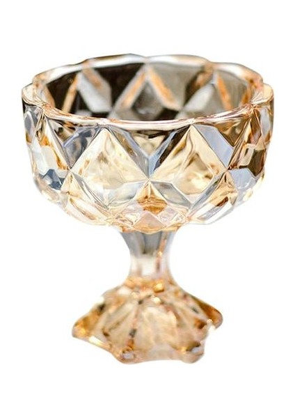 Tatlı Kupası Basit Kokteyl Cam Goblet Tatlı Fincan Cam Dondurma Kase Soğuk Çanak Kase Dondurma Mutfak Için Cam Salata Kupası | Kokteyl Camı (Yurt Dışından)