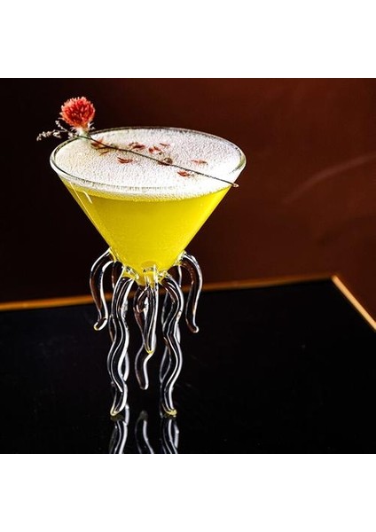 Kişilik Martini Cam Ahtapot Mini Bar Akvaryum Kokteyl Kadeh Gözlük Şampanya Coupes Kupası Şeffaf (Yurt Dışından) fırsatları