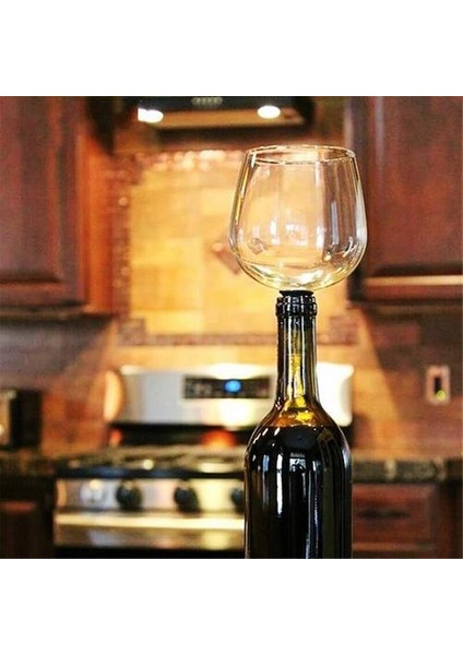 Yaratıcı Kırmızı Şarap Şampanya Cam Fincan Silikon Mühür Içecek Doğrudan Şişe Kristal Gözlük Kokteyl Kupa 260ML Goblet | Şarap Kadehleri (Yurt Dışından)