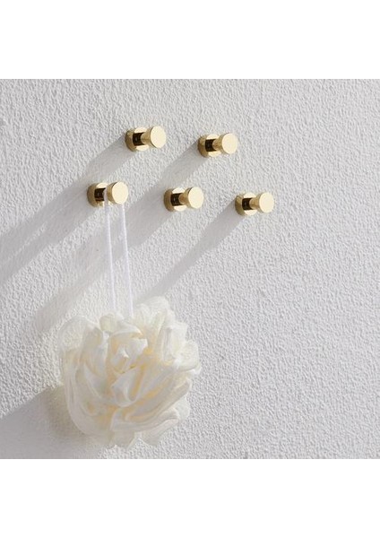 5 Adet Lüks Altın Giysileri Kanca Duvar Kapı Ceket Şapka Asılı Ev Pirinç Banyo Mutfak Dekorasyon Aksesuarları | Robe Hooks (Yurt Dışından)