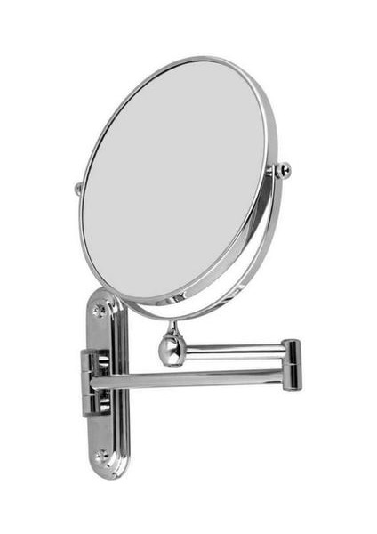 Büyüteç Duvara Monte Yuvarlak Ayna Vanity Makyaj Tıraş Katlanır Banyo Makyaj Aynası Ücretsiz Punch Duvara Monte | Banyo Aynaları (Yurt Dışından)