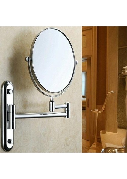 Büyüteç Duvara Monte Yuvarlak Ayna Vanity Makyaj Tıraş Katlanır Banyo Makyaj Aynası Ücretsiz Punch Duvara Monte | Banyo Aynaları (Yurt Dışından) fiyatları