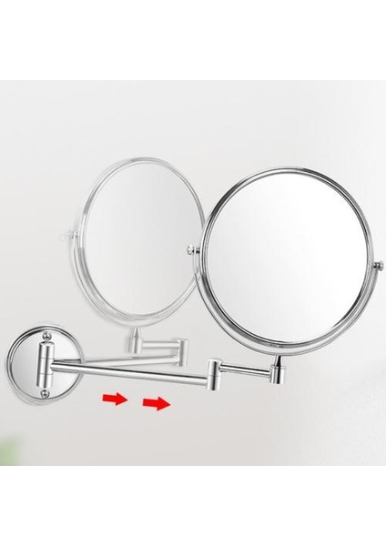 8 Inç Banyo Makyaj Aynası Katlanır Makyaj 3x Büyüteç Duvara Monte Çift Taraflı Yuvarlak Yatak Odası Dönebilen Çerçeveli Aynalar | Banyo Aynaları (Yurt Dışından) fiyatları