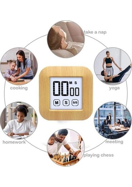 Mutfak Akıllı Basın Ekran Zamanlayıcı Dijital Pişirme Zamanlayıcı Manyetik Saat LCD Abs Kronometre Mutfak Geri Sayım Zamanlayıcı | Mutfak Zamanlayıcıları (Yurt Dışından) modelleri