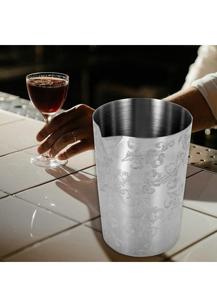 Paslanmaz Çelik Karıştırma Fincan 500 ml Kokteyl Kupası Moskova Zar Kupası Bartending Aracı Bar Kokteyl Cam Kahve Süt Çay Kupası Karışımı G | Kokteyl Cam (Yurt Dışından)