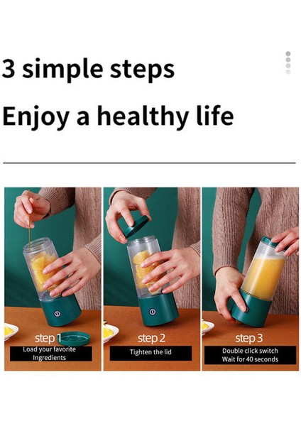 Taşınabilir Blender Gıda Işlemci Ev Portabloları Smoothie Blender El Gıda Mikser Sıkacağı Pişirme Aletleri Ana Sayfa | Manuel Sıkacaklar (Yurt Dışından)