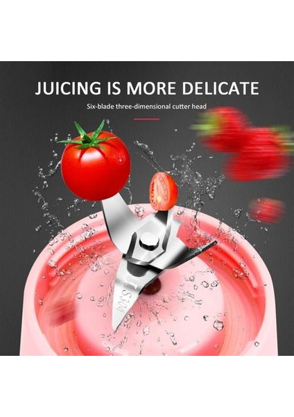 Taşınabilir Mikser Elektrikli Meyve Sıkacağı El Smoothie Maker Karıştırma Şarj Edilebilir Mini Gıda Işlemci Suyu Kupası (Yurt Dışından)