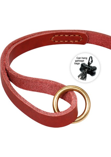 Gerçek Deri Köpek Tasma 150 cm Pet Yürüyüş Eğitim Almanca Çoban Golden Retriever Için Hakiki Deri Yol Açar Orta Büyük Köpekler | Tasmalar (Kırmızı) (Yurt Dışından) modelleri