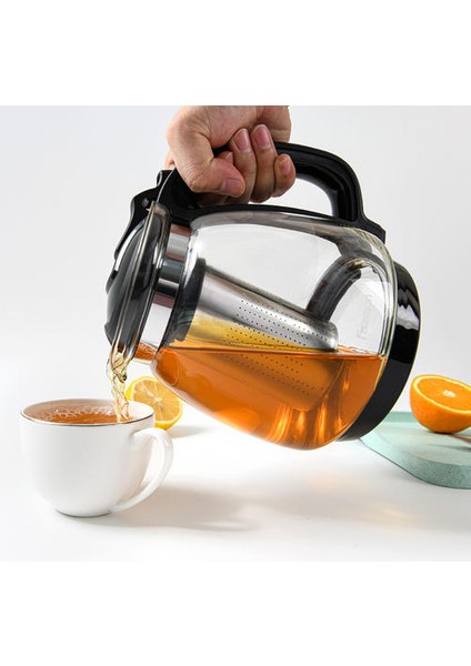 2000ML Borosilikat Cam Çaydanlık Paslanmaz Çelik Filtre Isıya Dayanıklı Oolong Çay Potu | Çaydanlıklar (Yurt Dışından)