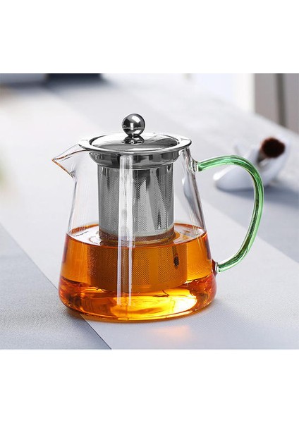 1 Adet 550 Mlthickened Cam Çaydanlık Isıya Dayanıklı Borosilikat Cam Çiçek Çay Potu Paslanmaz Çelik Filtre ile Su Isıtıcısı Cam Sürahi | Sürahi (Yurt Dışından)