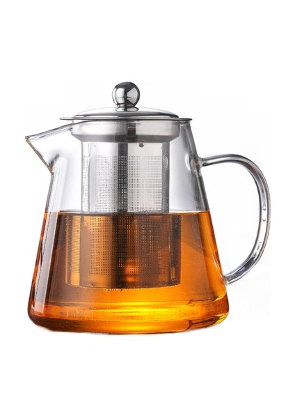 Borosilikat Temizle Cam Çaydanlık Yüksek Sıcaklığa Dayanıklı Paslanmaz Çelik Demlik Filtresi Çay Kettle | Çaydanlıklar (A682 Çaydanlık 450ML) (Yurt Dışından)