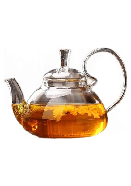 1 Adet 800 ml Isıya Dayanıklı Borosilikat Cam Çiçek Çay Tapot Home Home Şeffaf Kaynar Çay Potu | Sürahi (Yurt Dışından)
