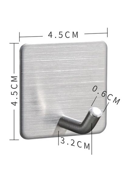 4 Adet Paslanmaz Çelik Duvar Kancası Banyo Askı Ceket Mutfak Giysileri Için Havlu Kanca Anahtarlık Kendinden Yapışkanlı Duvar Kapı | Robe Hooks (Yurt Dışından) indirimleri