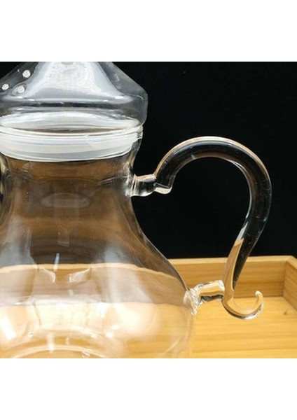 1l Cam El Yapımı Çaydanlık Arabistan Pot Pyrex Cam Çay Seti Isıya Dayanıklı Şeffaf Kettle Sağlıklı ve Güvenlik Ev Içecekler | Sürahi (Yurt Dışından)