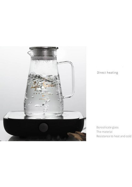 1 Adet 1800 ml Borosilikat Cam Sürahi Su Isıtıcısı Isıya Dayanıklı Suyu Konteyner Paslanmaz Çelik Kapak Filtresi Bpa Ücretsiz 1.8l | Sürahi (Yurt Dışından)