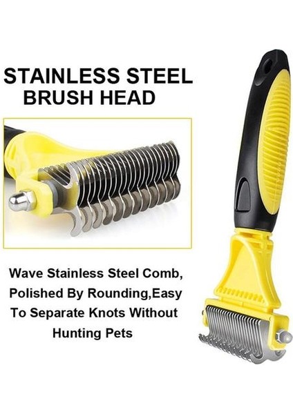 Epilasyon Tarak Köpekler Için Kedi Detangler Kürk Kırpma Dematting Deshedding Fırça Bakım Aracı Katı Uzun Saç Kıvırcık Pet Için | Köpek Tarakları (Yurt Dışından) fırsatları