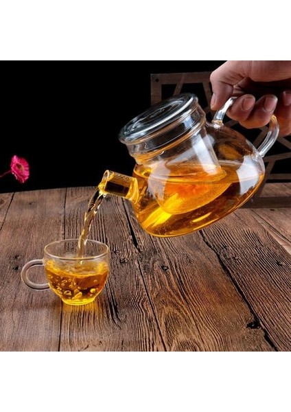 700 ml El Yapımı Isıya Dayanıklı Borosilikat Cam Kalın Çay Potu Filtresi Çin Kungfu Çay Tapot Fincan Öğleden Sonra Çay Aksesuar | Çaydanlıklar (Yurt Dışından) modelleri