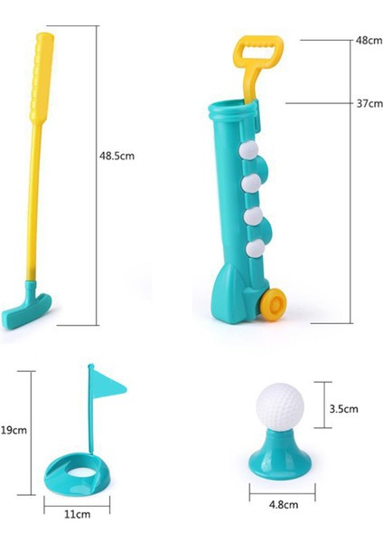 Çocuk Golf Kulüpleri Mini Dayanıklı Güvenli Dış Oyuncaklar (Yurt Dışından)