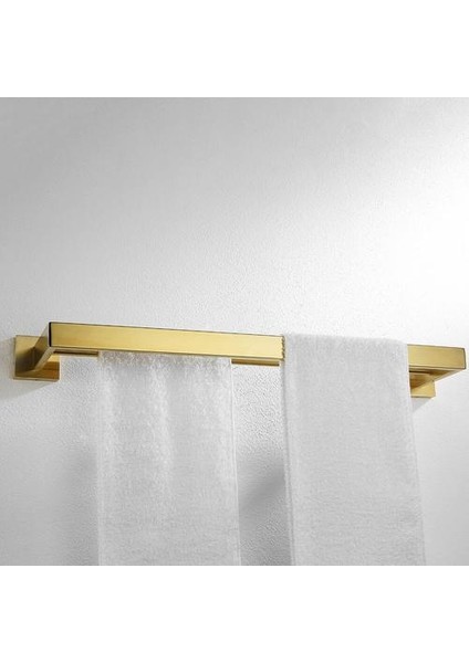 Paslanmaz Çelik Çift Havlu Barları Kare Havlu Askısı Tutucu Duvara Monte Banyo Aksesuarları Fırçalanmış | Havlu Barları (Yurt Dışından)