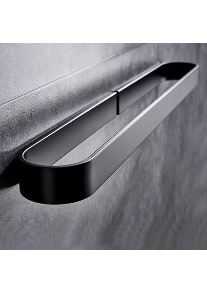 50 cm Tırnak Boş Alan Alüminyum Katı Siyah Havlu Bar Askı Tek Havlu Bar Havlu Tutucu Batı Tarzı Banyo Aksesuarları | Havlu Barları (Yurt Dışından)