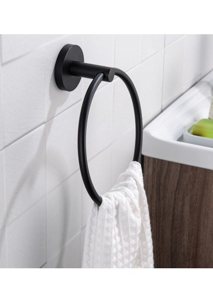 Mat Siyah Havlu Askısı Banyo Kanca Donanım Set Havlu Bar Sabunluk Havlu Yüzük Tuvalet Fırçası Kağıt Tutucu Banyo Aksesuarları | Banyo Donanım Setleri (Yurt Dışından) fırsatları