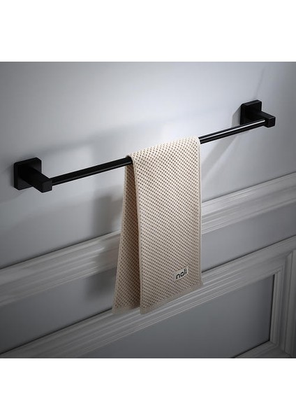 30 cm Mat Siyah Bitirmek Alüminyum Banyo Aksesuar Tek Havlu Bar Havlu Raylı Havlu Tutucu | Havlu Barlar (Yurt Dışından)