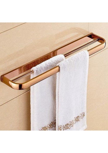 Gül Altın Pirinç Kare Banyo Donanım Setleri Havlu Askısı Banyo Tuvalet Kağıdı Tutucu Diş Fırçası Tutucu Banyo Aksesuarları KXZ010 | Banyo Donanım Setleri (Yurt Dışından)